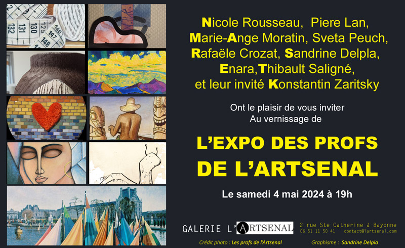 carton d'invitation au vernissage