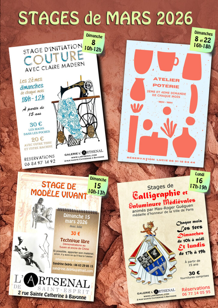 Affiche des stages du mois