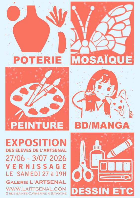 Affiche de l'expo des élèves